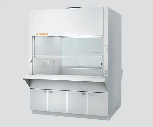 3-3985-01　［Discontinued］Fume Hood Heat Resistance, Acid Hydrolysis Type Double-Sided Type 1500 x 1500 x 2200　AVB-1500-S