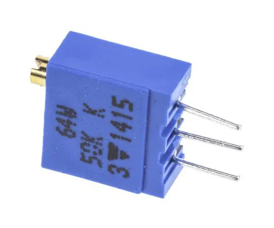 63-4697-21 Vishay 64W Series 19 (Electrical), 22 (Mechanical)-Turn Through Hole Trimmer Resistor with Pin Terminations, 50kΩ ±10% M64W503KB40