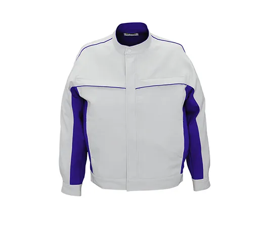 63-1785-41 Long Sleeve Jacket Silver Gray x Royal Blue 2626-65-S