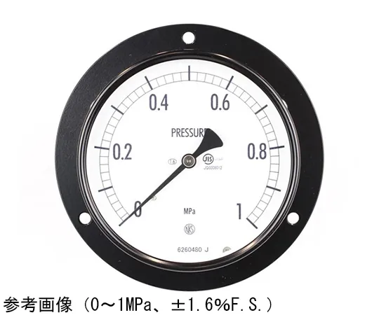65-4282-72 Normal Pressure Gauge (Φ100) Embedded D Frame (Mounting Hole) 0.06 MPa AE15-281