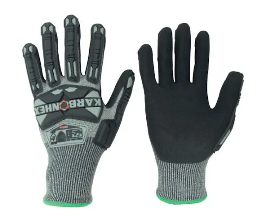 67-3142-44 KARBONHEX Cut Resistant Shock Resistant Gloves M KX-90J-M
