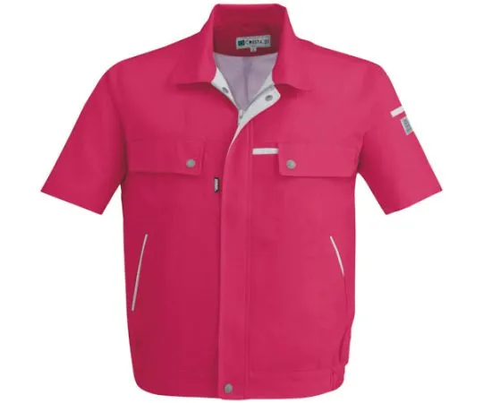 65-8358-38 Short Sleeve Blouson Cherry Red 3L 1551-77-3L