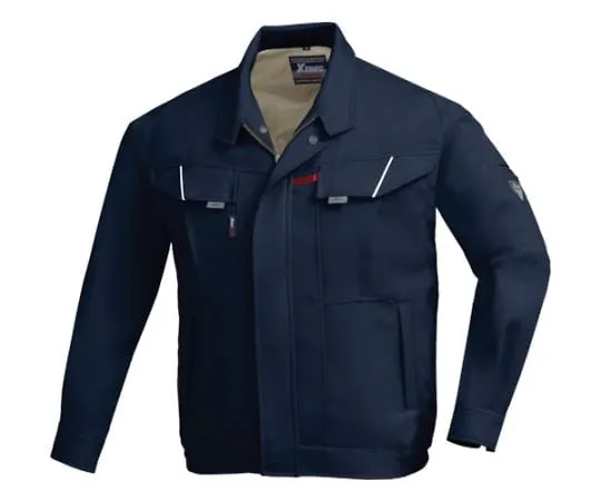 65-8485-24 Long Sleeve Blouson Navy 3L 7550-10-3L