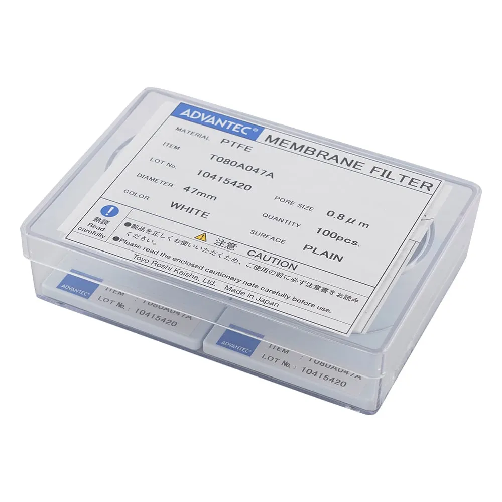 4-874-03 Membrane Filter (PTFE Type) Pore Size 0.8μm 100 Pieces 12080004