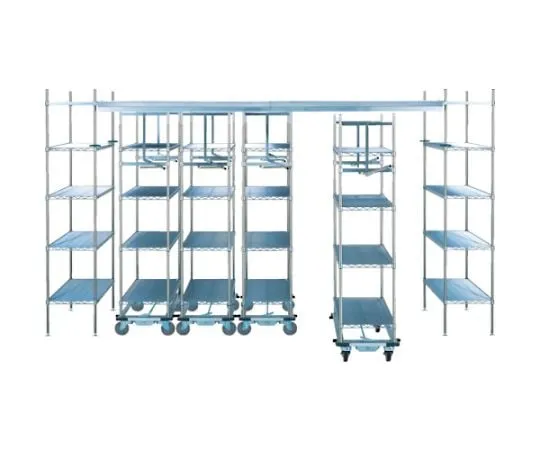 65-2695-91 Top Track Mobile Unit < Shelf Super Series > 4316 x 1220 x 2200 Shelf Board LS1220, Number of Moving Units 3 TT43SELS122M3D4