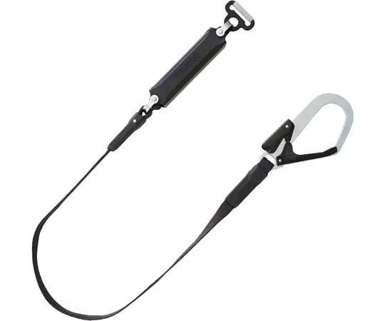 67-0336-89 Body Belt Lanyard Flat Rope A-Ring L1 B1FR150-AL1BK