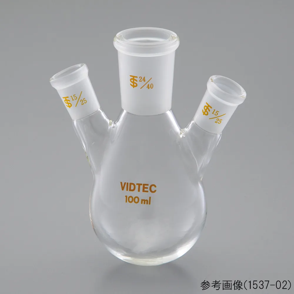 65-6815-50 Three-necked eggplant Flask 24/40 side 15/25 in 50 mL 1537-01