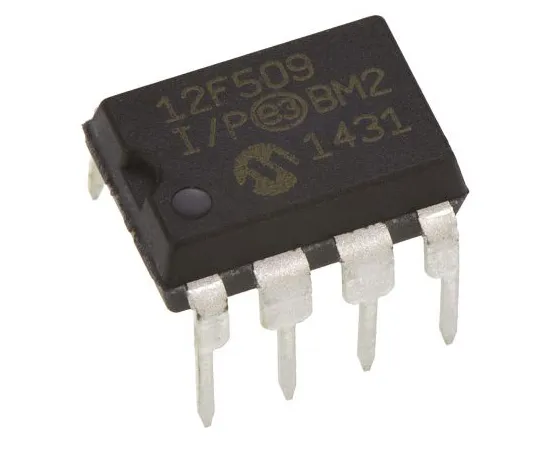 63-4895-55 Microchip PIC12F509-I/P, 8bit PIC Microcontroller, 4MHz, 1K Flash, 8-Pin PDIP PIC12F509-I/P