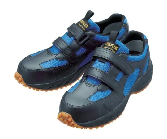 67-3128-97 JSAA Class B Certified Roof Work Shoes with Toe Box Spring Grip Black/Blue 23.5 cm YG15-BKBL-23.5