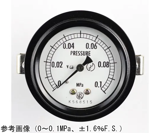 65-4293-61 Sealed Pressure Gauge (60Φ) Embedded D Frame (Mounting Bracket) for Vibration Resistance 0.1 MPa BA15-121