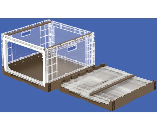 67-7101-74 Container Rack EP89B (Without Short Side Door) Transparent/Brown 56143000TMBR