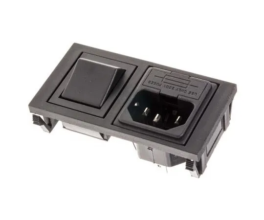 63-4727-79 Bulgin C14 Panel Mount IEC Plug BZH01/Z0000/10