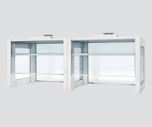 3-3986-01　［Discontinued］Steel Desktop Hood Double-Sided Type Balance Sash Type 2400 x 1500 x 1500　VTVW-2400