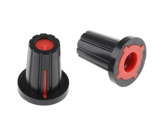 63-4805-58 RS Pro Potentiometer Knob, Push-On Type, 17mm Knob Diameter, Black, D Shaped Shaft Type, 6mm Shaft 467-6027