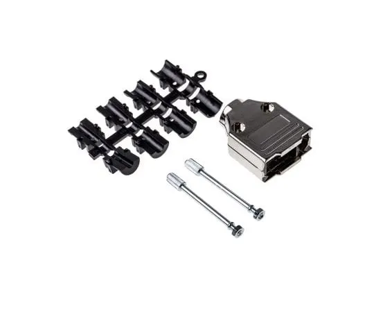 63-4764-26 MH Connectors MHDTPK Series ABS D-sub Connector Backshell, 9 Way, Strain Relief DTPK9-K