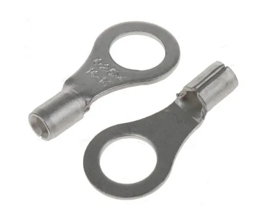 63-4727-29 RS PRO Uninsulated Crimp Ring Terminal, M6 Stud Size, 1.5mm² to 2.5mm² Wire Size 208-2593