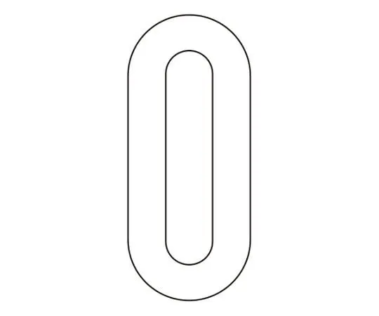 62-6106-21 Road surface number indication 0 Top 280 White 834-50
