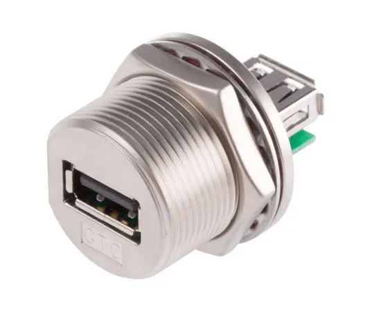 63-4666-55 RS PRO, Straight, Panel Mount, Socket Type A USB Connector 122-3021