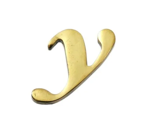 61-7431-02 Brass Gold Characters Small Characters Y QS20-Y