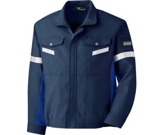 67-3131-53 Autumn/Winter Work Wear Antistatic Reflective Material Blouson VE547 Top Navy x Royal Blue S VE547-UE-S