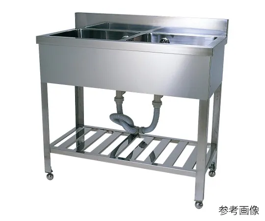 63-2574-59　［Discontinued］SUS304 two-tank type 750 x 450 x 800　OM1094-08