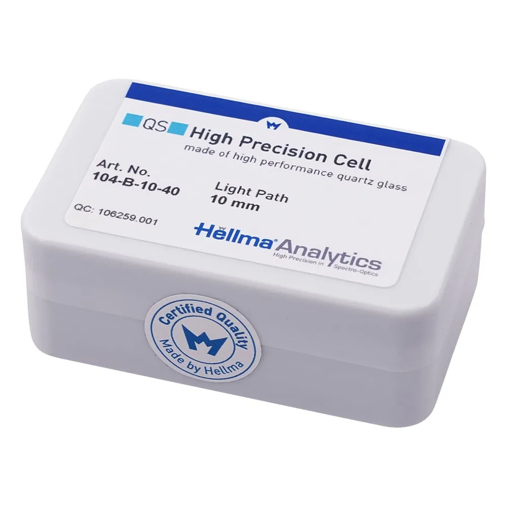 2-475-24 Helma ® Quartz Cell, Semi-Micro Black 104-B-10-40