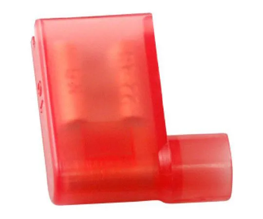 63-4681-31 RS PRO Insulated Crimp Flag Terminal, 0.5mm² to 0.75mm², 22AWG to 18AWG, Red 125-1949