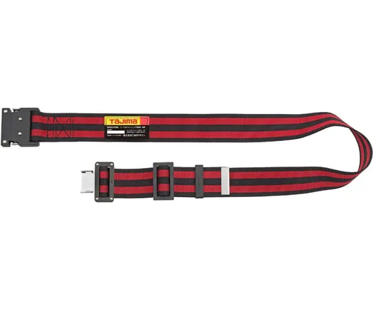 67-0337-07 Waist Belt Aluminum One-Touch Buckle L Striped Red BWL145-BRE