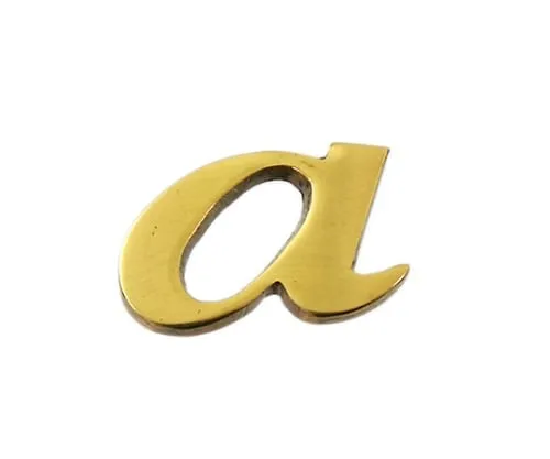 61-7430-77 Brass Gold Characters Small Characters A QS20-A