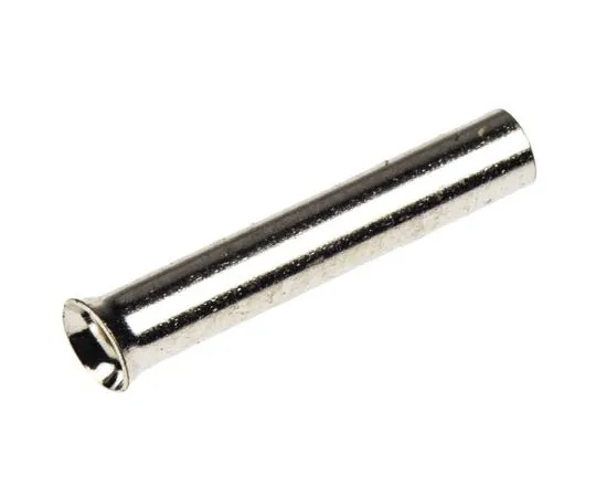 63-4727-83 RS PRO Crimp Bootlace Ferrule, 8mm Pin Length, 1.3mm Pin Diameter, 0.5mm² Wire Size 211-4252