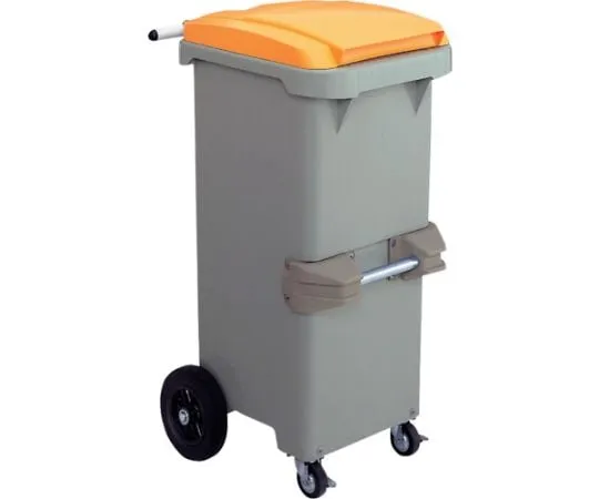 64-5053-39 Recycled Plastic Garbage Box 110 Inverted Yellow RCN110Y