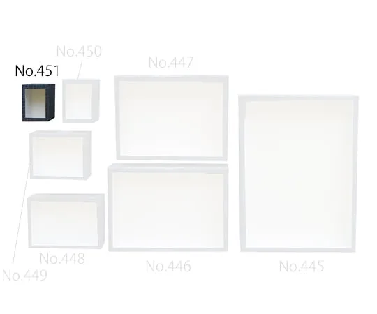 3-9432-01 Paper Glass Lid Specimen Box 75 x 90 x 50mm Mo.451