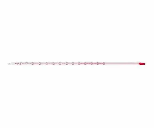 61-6865-13　［Discontinued］Stick Thermometer -20 - 105℃ 313 x 13mm Red　TG-2201