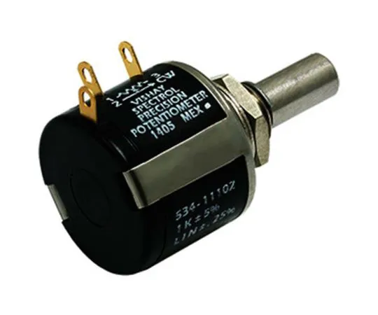 63-4821-82 Vishay 534 Series Wirewound Potentiometer with a 6 mm Dia. Shaft 10-Turn, 50kΩ, ±5%, 2W, ±20ppm/°C, Panel Mount 534B1503JC8872