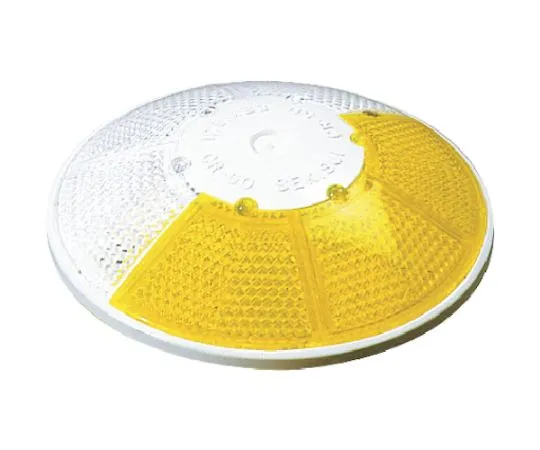 65-1986-16 Curve Rivet Night River CR50KWY White-Yellow Double-sided Reflection CR-50-KWY