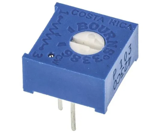 63-4851-82 10kΩ Through Hole Trimmer Potentiometer 0.5W Top Adjust Bourns 3386 Series 3386P-1-103LF