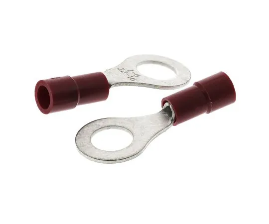 63-4891-15 RS PRO Insulated Ring Terminal, M6 Stud Size, 0.5mm² to 1.5mm² Wire Size, Red 613-9255