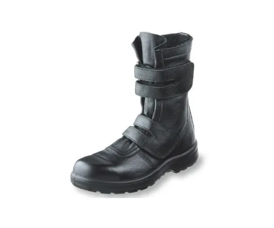 64-6534-88 Resin Toecap Urethane 2-Layer Velcro Work Shoes Black 23.5 cm AZ609