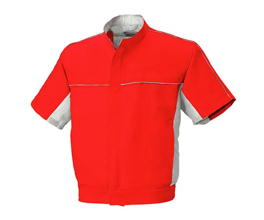 63-1798-78 Half-Sleeve Jacket Red x Silver Gray 5638-46-S