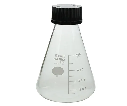 61-4410-55　［Discontinued］Screw-Top Shaking Erlenmeyer Flask without Baffle 500mL　016330-500A