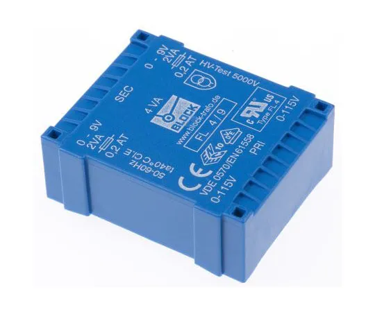 63-4724-81 9V ac 2 Output Through Hole PCB Transformer, 4VA FL 4/9
