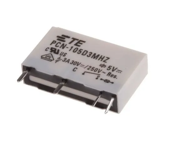 63-4687-08 TE Connectivity SPNO Non-Latching Relay PCB Mount, 5V dc Coil, 3A PCN-105D3MHZ
