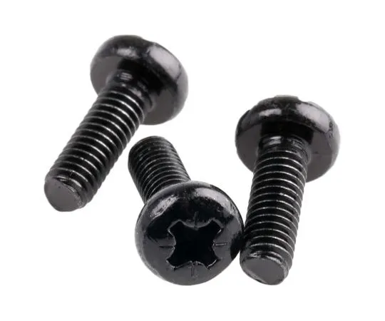 63-4816-82 RS PRO, M4 Pan Head, 12mm Steel Pozidriv Black Zinc Passivated0.7 483-0990