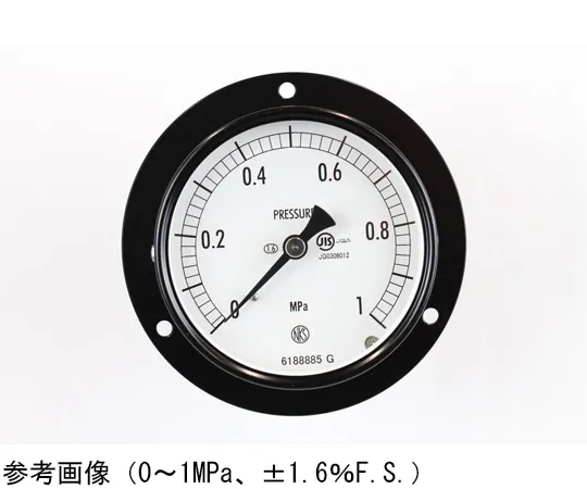 65-4275-22 Normal Pressure Gauge (Φ75) Embedded D Frame (Mounting Hole) 0.16 MPa AC15-233