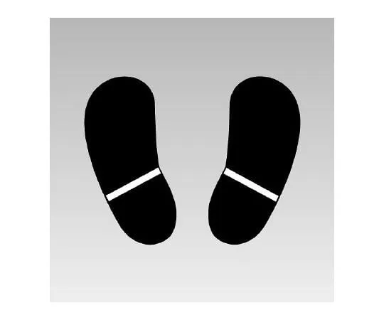 62-6138-03 Road Sticker Foot Type White 1 Set (2 Sheets) 819-90
