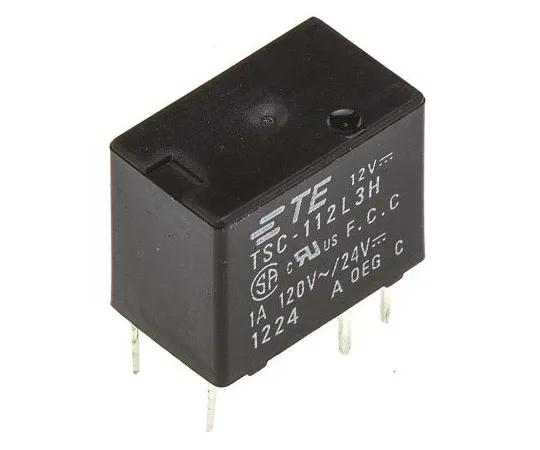 63-4831-58 TE ConnectivityTSC SPDT Non-Latching Relay PCB Mount, 12V dc Coil, 1A TSC-112L3H000