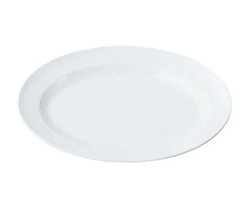 61-6841-01 Melamine School Dishes Oban Plate Rim Type No. 39 A 8 Inch White 7603900