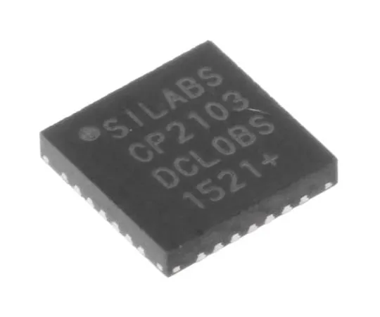 63-4858-43 Silicon Labs CP2103-GM, USB Controller, 12Mbps, USB to UART, 3.3 V, 28-Pin QFN CP2103-GM