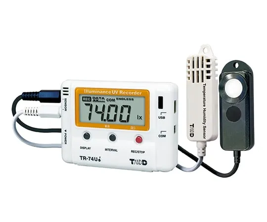 61-8493-82　［Discontinued］Ultraviolet Illuminance Thermo-Hygro Data Logger (High Accuracy)　TR-74Ui-H