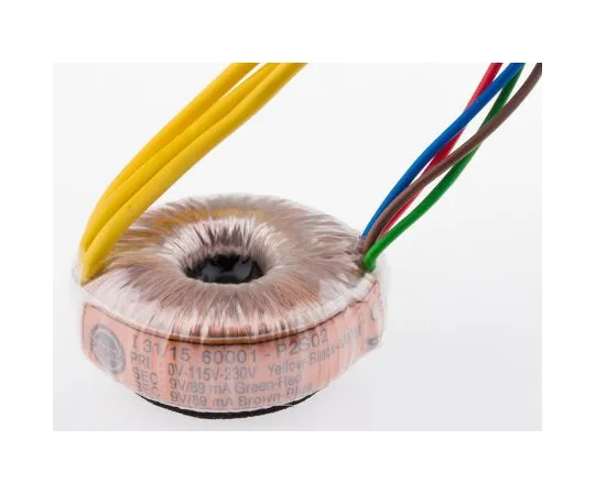 63-4751-44 2 Output Toroidal Transformer, 1.6VA, 2 x 9V ac 60001